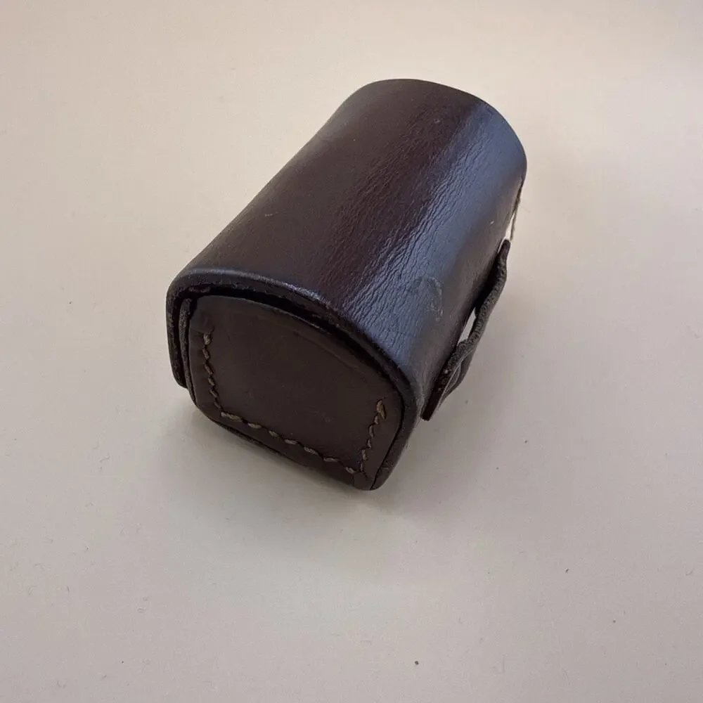Vintage Meopta 4 Camera Filters, And Pax Leather Case With Hood